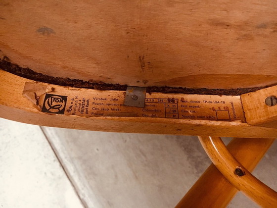 Image 1 of Set di sedie da pranzo in stile moderno di metà secolo di TON, Cecoslovacchia del 1968
