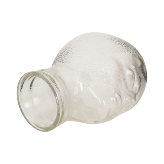 Decoratief Vintage Glazen Hoofd Display Etalage Militaria 26cm – Decoratieve objecten, Glass (photo 11 of 12)