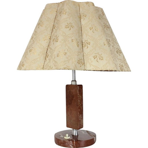 Vintage Kámen metal table lamp by Praha, 1950