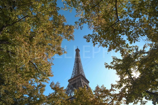 Foto Stampata su Plexiglas / Serie Limitata / Art Déco / Cornice Decorativa / Parigi / Torre Eiffel