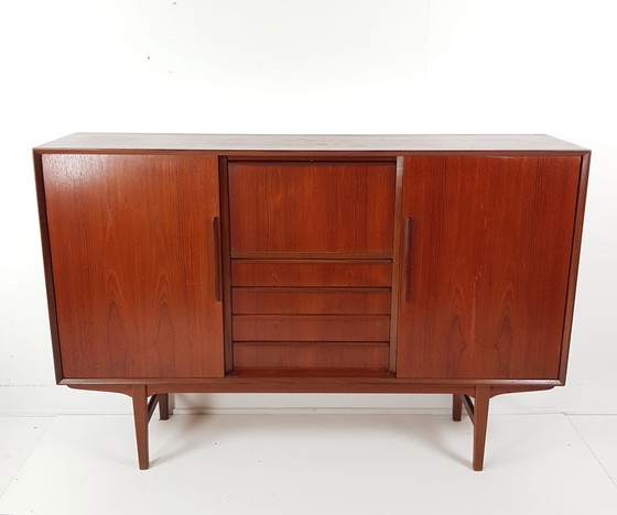 Image 1 of Vintage teak houten wandkast | buffetkast deens kast