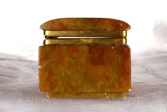 Image 1 of Doosje van onyxmarmer, 11x7 cm, 1960