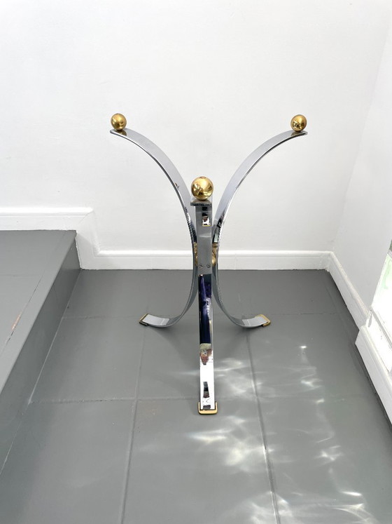 Image 1 of Spectacular original French Modernist design side table from the 1970s by Maison Jansen (France)
