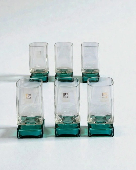 Image 1 of Vintage 90s Glassware Set by Luigi Bormioli for Light & Music