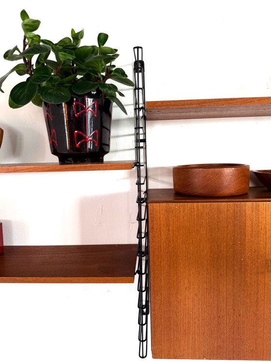 Sistema a parete modulare vintage in teak, Musterring ‘60 – Armadi a muro, Legno, Metallo (photo 6 of 14)