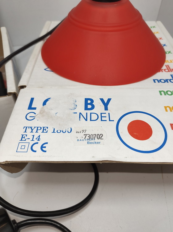 Set di lampade a sospensione Nordlux Lobby Glass, modello 1800, colore rosso. – Plastic (photo 7 of 9)