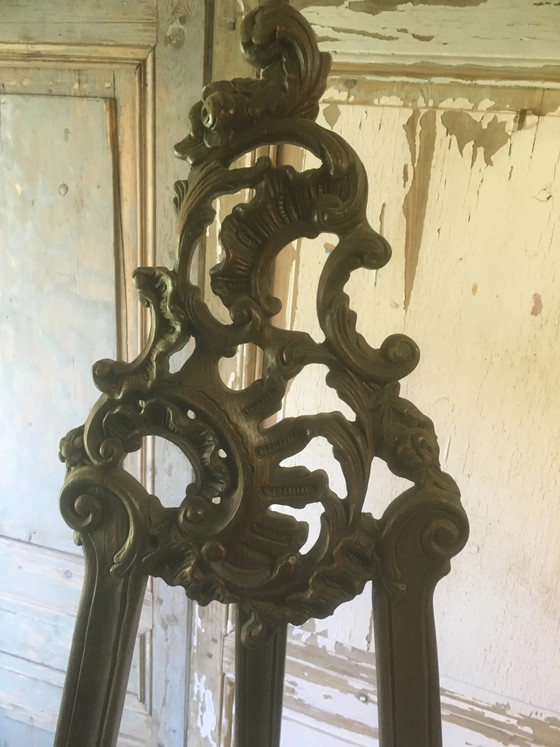 Cavalletto da esposizione in legno intagliato – Armadi contenitori, Vintage (photo 2 of 10)