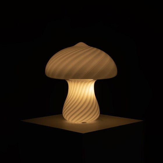 Image 1 of Murano Glass "Mushroom" Table Lamp