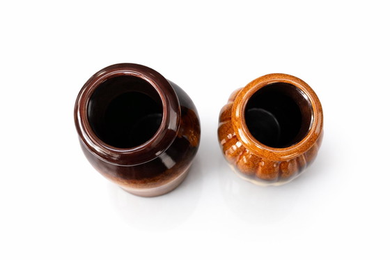 Image 1 of Vintage Scheurich Keramik vase set – model 208-21 & 202-15 – ca. 1960