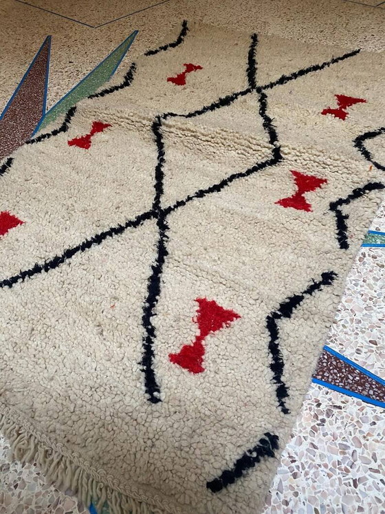 Marokkaans Berber vloerkleed gedecoreerd 250cmx150cm – Vloerkleden en tapijten, Wool, Bohemian (photo 6 of 10)