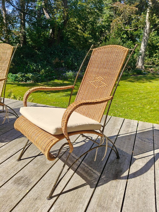 Ensemble de patio élégant en rotin – tuinsets, Marble, Metal