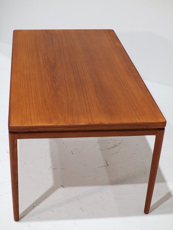 Mesa de comedor rectangular extensible de Johannes Andersen, teca danesa, década de 1960. – Mesas de comedor (photo 12 of 17)