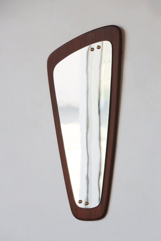 Image 1 of Teak mirror - Scandinave 28.03.25.04