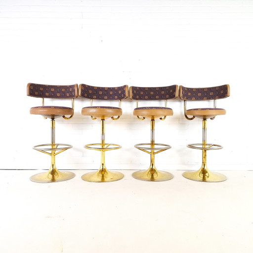 4x Vintage-Barhocker Börje Johanson