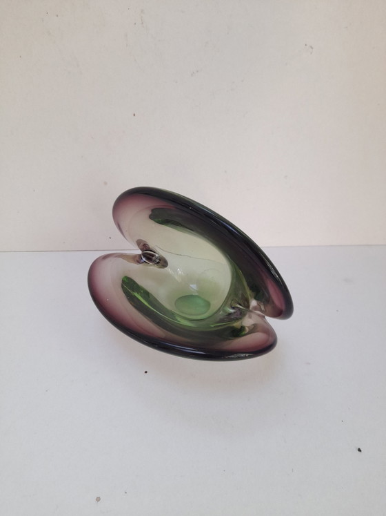 Sommerso Murano Seashell Trinket Tray – Decorative Objects, Murano Glass (photo 3 of 5)