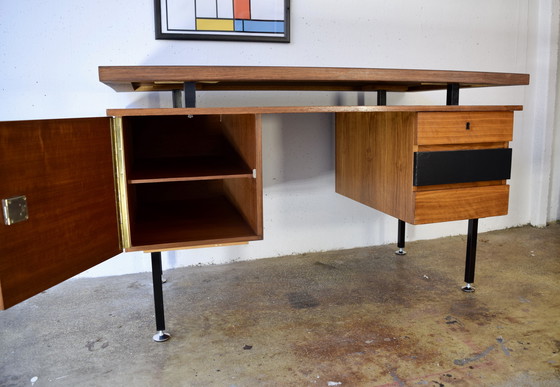 Image 1 of Mid Century Schrijftafel Vintage Tafel 1960