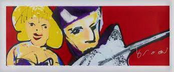 Herman Brood - Con Faldas y a lo Loco. Gr. Serigrafía, firmada a mano.