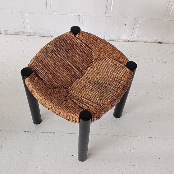 1950s Charlotte Perriand Krukje Stool Meribel Steph Simon – Rattan, Wood (photo 6 of 8)