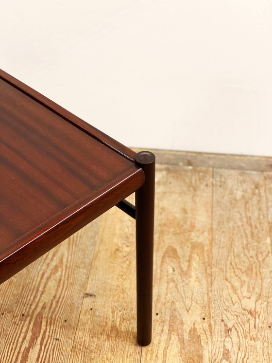 Image 1 of Mahonie bank- of salontafel door Ole Wanscher voor Poul Jeppensen, Denemarken, 1950