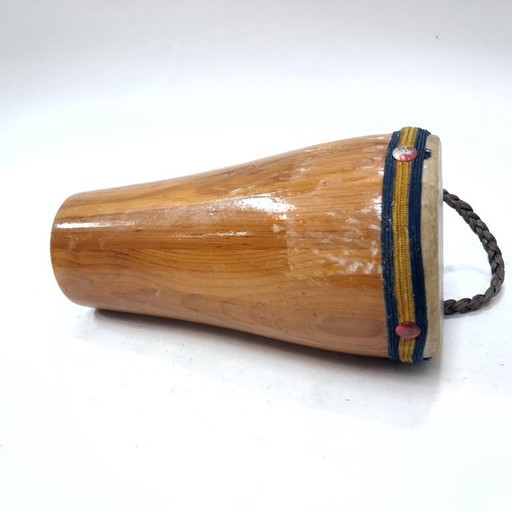 Handcrafted Miniature Wooden Drum