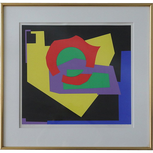 Litografia d'epoca di Aage Schmidt, 1987