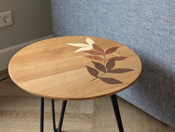 Image 1 of Bjorn Woodwork Side Table With Wooden Inlay