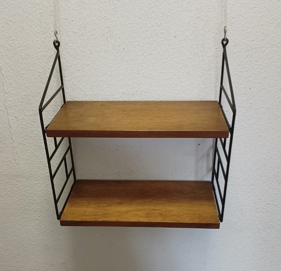 Estante de pared único de la década de 1950 – Armarios de pared, Metal, Wood (photo 2 of 9)
