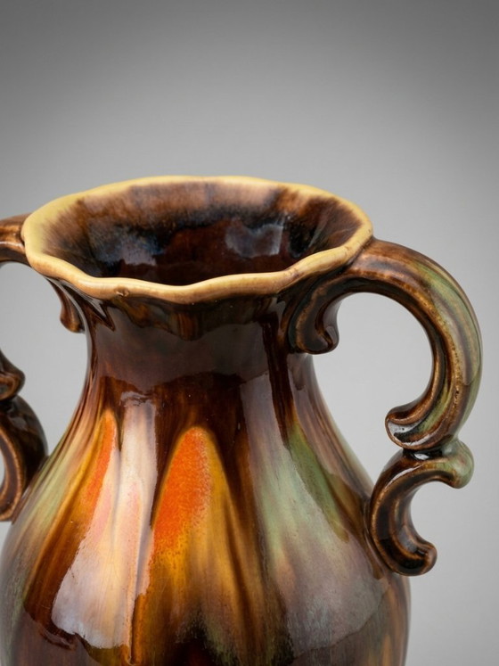 Dümler & Breiden – Two-Handled Glazed Ceramic Vase – Model 1110/19 (photo 6 of 9)