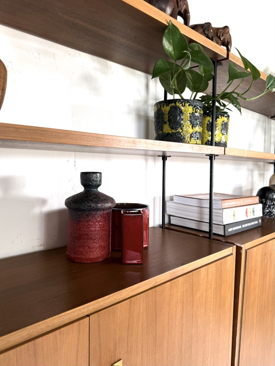 Image 1 of Vintage modulair teakhouten wandsysteem, Omnia ‘60
