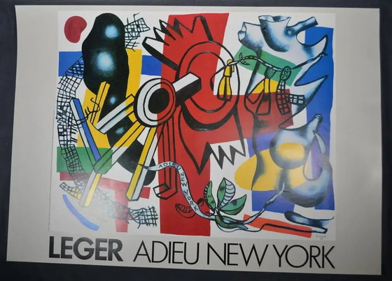 “Leger Farewell New York” Poster - After Fernand Leger ( ) – Paper, Abstract (photo 3 of 12)