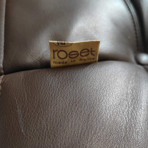 Image 1 of Conjunto Togo de Ligne Roset de los años 70 en piel color moca