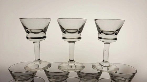 11 bicchieri da liquore da bistrò anni '20-'30 – Bicchieri e caraffe, Crystal, Glass, Vintage (photo 2 of 7)