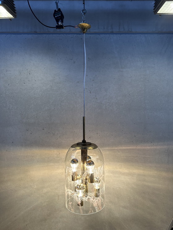 Image 1 of Vintage hanging lamp - Doria Leuchten 1960's