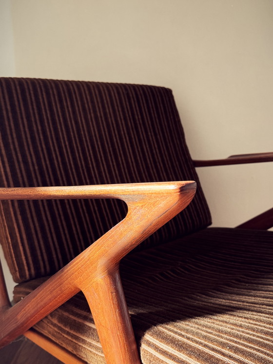 Image 1 of Seltenes und ikonisches Ensemble von Poul Jensen für Selig: Zwei Loungesessel und ein Schlafsofa aus der „Z Chair“-Kollektion