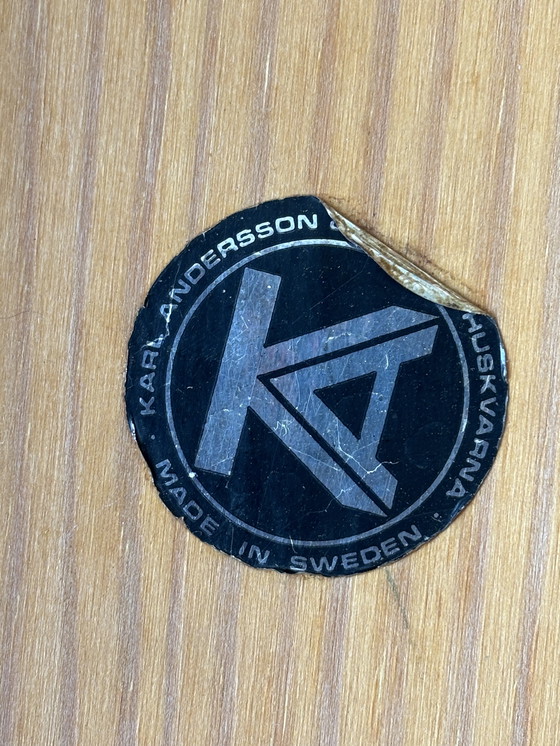 Image 1 of SET OF 4 BRUTALIST PINE HIGH-BACK DINING CHAIRS BY ROLAND WILHELMSSON FOR KARL ANDERSSON & SÖNER, 1960S