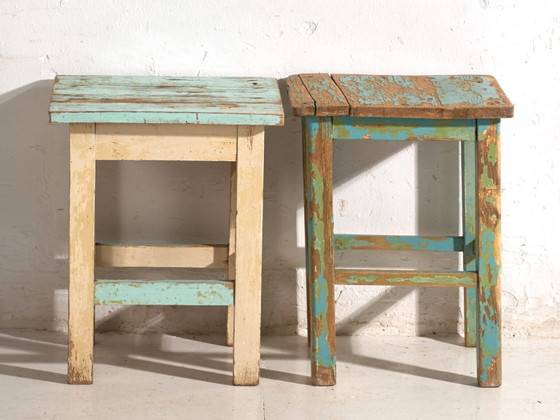 Antique bedside tables in pine wood – Central Europe, circa 1940 #4 – Nightstands, Rustic (photo 24 of 40)