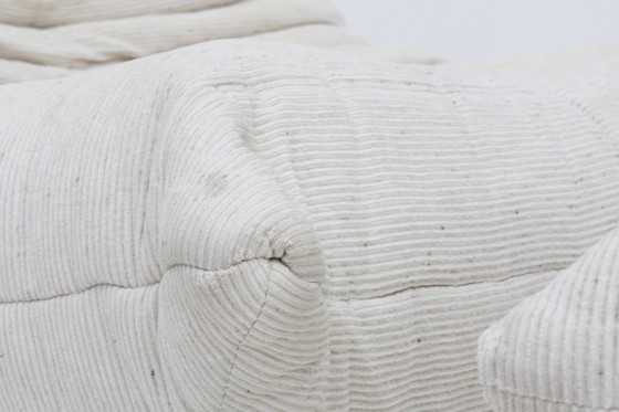 Image 1 of Vintage Togo fauteuil met poef 1980s Michel Ducaroy Ligne Roset