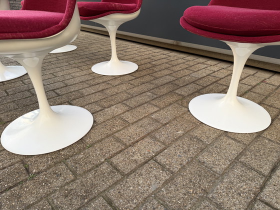 Image 1 of 6x original vintage Knoll Tulip dining chairs by Eero Saarinen