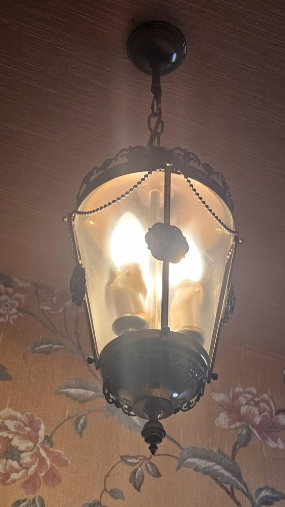 Lampadario da soffitto in bronzo patinato e vetro fumé – old school, Plafoniere, Bronze (photo 3 of 5)