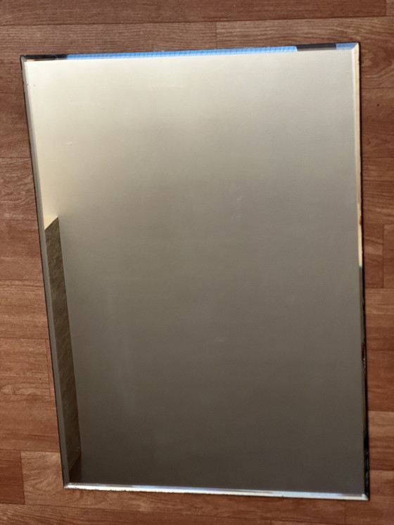 Miroir rectangulaire vintage biseauté – 60 × 42 cm – Glass (photo 3 of 12)