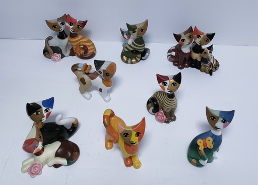 Ocho gatos Piezas Rosina Wachtmeister Goebel
