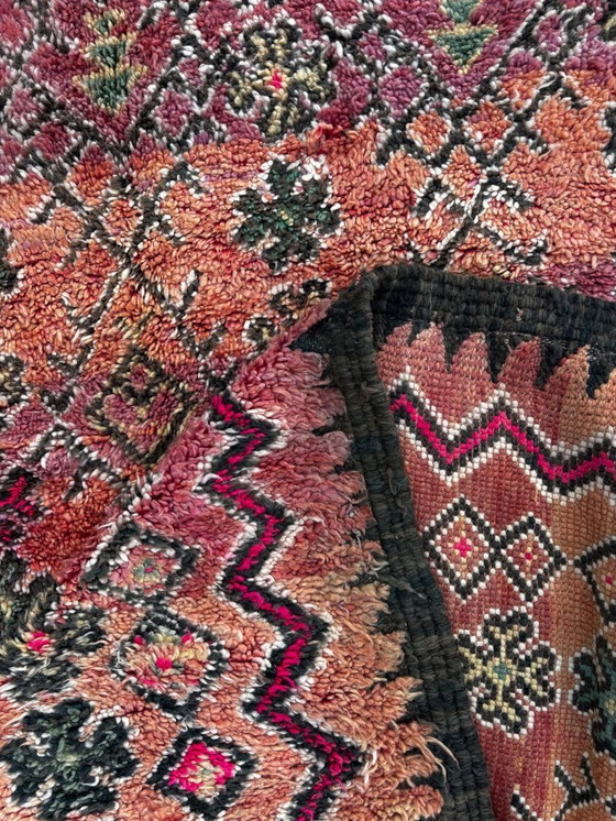 Image 1 of Rare Vintage Moroccan Boujad Rug 200 x 350 cm – Large Handwoven Berber Wool Carpet – Collector Piece