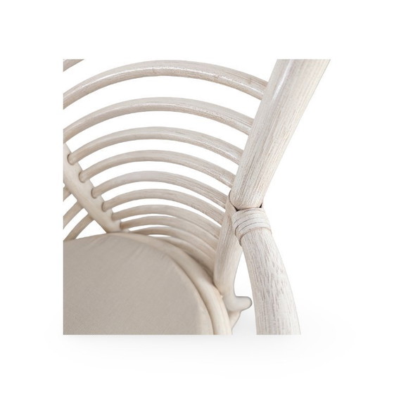 Image 1 of Set di 4 sedie Wickerwork Atelier Schütz, sedia di design del 1970, bambù
