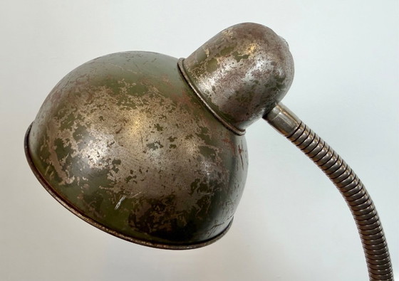 Image 1 of Industrial Workshop Gooseneck Table Lamp, 1960s