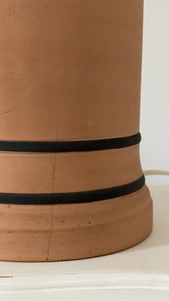 Image 1 of Vintage CHANEL-style terracotta lamp