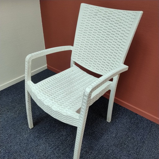 Sedia da giardino IKEA INNAMO - plastica resistente - Impilabile (4x)
