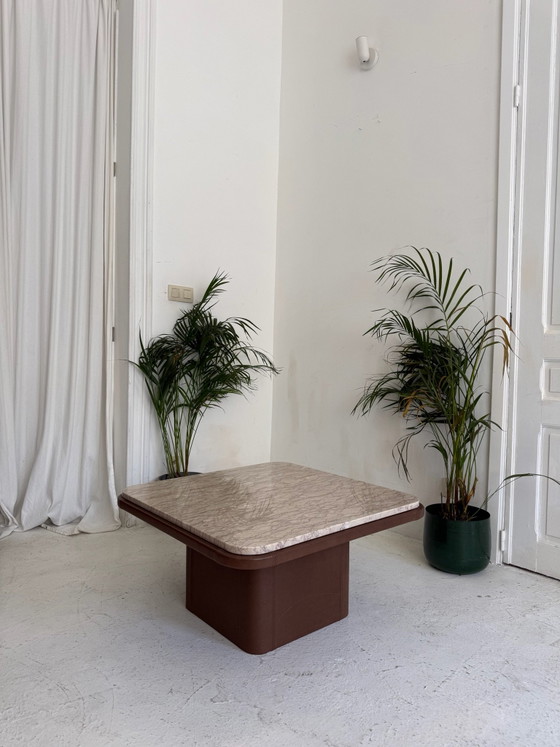 Table basse De Sede, Tables basses, Cuir, Marbre, Beige (photo 2 sur 9)