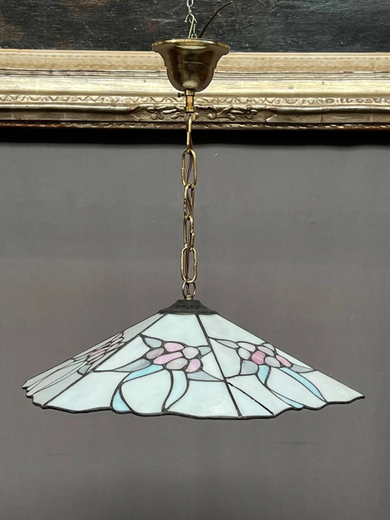 Sospensione stile Tiffany. – Lampade a sospensione, Crystal, Glass, Art Deco (photo 2 of 6)
