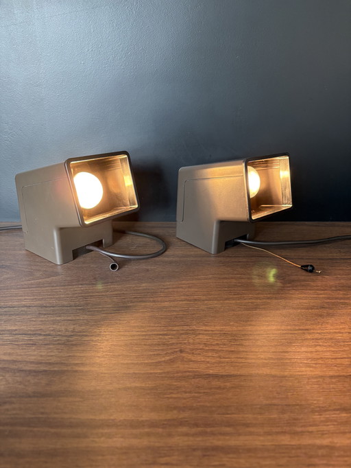 2 lampade da parete vintage Philips con interruttore a tirante