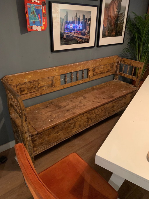 Vintage! Mooie klepbank